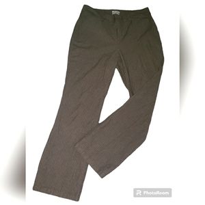 New Women's Dockers "Ideal Fit" Tan Pinstripe Slacks